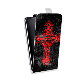 Дизайнерский вертикальный чехол-книжка для Sony Xperia Z3 Мир крестов (на заказ)