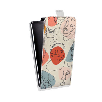 Дизайнерский вертикальный чехол-книжка для Samsung Galaxy S6 Edge Женские принты (на заказ)