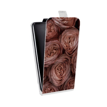 Дизайнерский вертикальный чехол-книжка для Samsung Galaxy S6 Edge Розы (на заказ)
