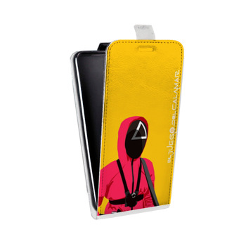 Дизайнерский вертикальный чехол-книжка для Meizu M6 Note Игра в кальмара (на заказ)