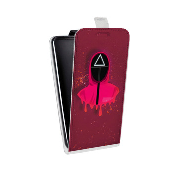 Дизайнерский вертикальный чехол-книжка для Alcatel One Touch Pop D5 Игра в кальмара (на заказ)