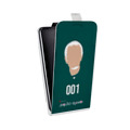 Дизайнерский вертикальный чехол-книжка для LG G7 Fit Игра в кальмара