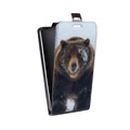Дизайнерский вертикальный чехол-книжка для Huawei Honor 6 Plus Медведь