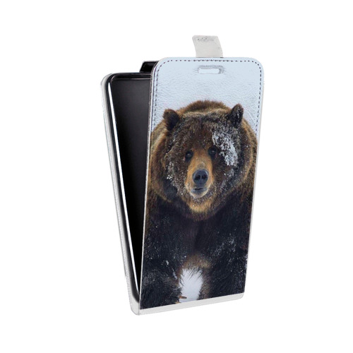 Дизайнерский вертикальный чехол-книжка для Samsung Galaxy Grand Neo Медведь