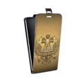 Дизайнерский вертикальный чехол-книжка для Alcatel 3 Флаг и герб России