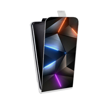 Дизайнерский вертикальный чехол-книжка для Samsung Galaxy S6 Edge Яркие абстракции (на заказ)