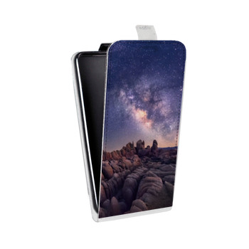 Дизайнерский вертикальный чехол-книжка для Samsung Galaxy S6 Edge Ночные горы (на заказ)