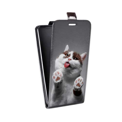 Дизайнерский вертикальный чехол-книжка для HTC Desire 601 Коты