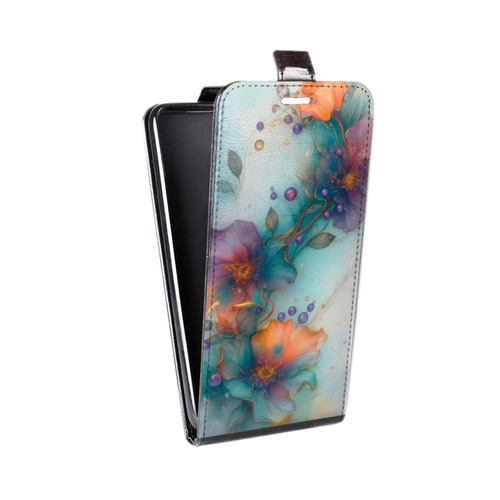 Дизайнерский вертикальный чехол-книжка для OPPO RX17 Pro Акварельные цветы