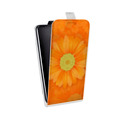 Дизайнерский вертикальный чехол-книжка для HTC Desire 601 Хризантемы радости