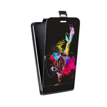 Дизайнерский вертикальный чехол-книжка для Samsung Galaxy S8 Plus Акварельный танец (на заказ)