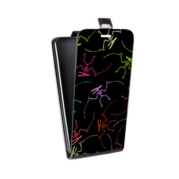 Дизайнерский вертикальный чехол-книжка для LG G5 Узоры динозавров (на заказ)