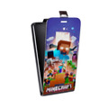 Дизайнерский вертикальный чехол-книжка для Iphone 12 Mini Майнкрафт Minecraft