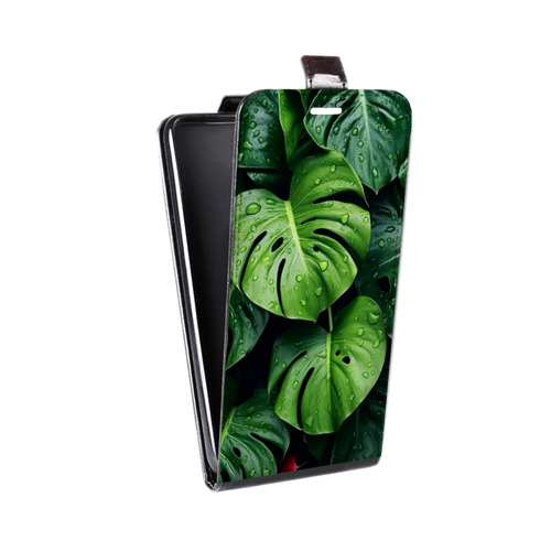Дизайнерский вертикальный чехол-книжка для HTC Desire 601 Листья