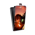 Дизайнерский вертикальный чехол-книжка для HTC Desire 601 Как приручить дракона