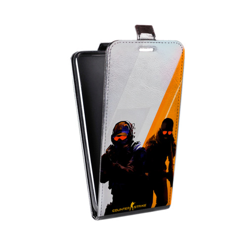 Дизайнерский вертикальный чехол-книжка для HTC Desire 601 Контер страйк Counter strike