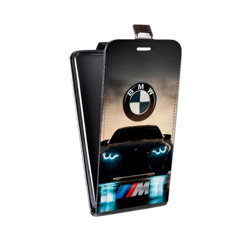 Дизайнерский вертикальный чехол-книжка для Iphone 12 Mini БМВ BMW