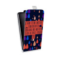 Дизайнерский вертикальный чехол-книжка для HTC Desire 601 Капли Жизни