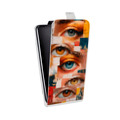 Дизайнерский вертикальный чехол-книжка для HTC Desire 601 Модный принт
