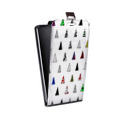 Дизайнерский вертикальный чехол-книжка для Samsung Galaxy Grand Карандашные узоры