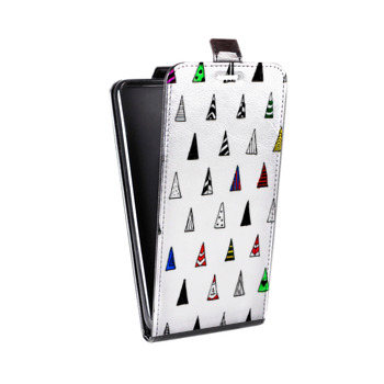 Дизайнерский вертикальный чехол-книжка для Alcatel One Touch Pop D5 Карандашные узоры (на заказ)