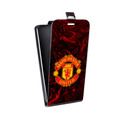 Дизайнерский вертикальный чехол-книжка для Iphone 12 Mini Manchester United