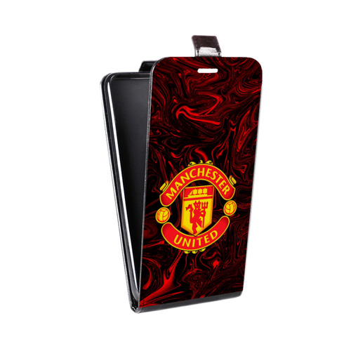 Дизайнерский вертикальный чехол-книжка для Iphone 12 Mini Manchester United