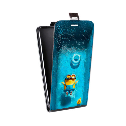 Дизайнерский вертикальный чехол-книжка для Nokia 6.1 Plus Миньоны
