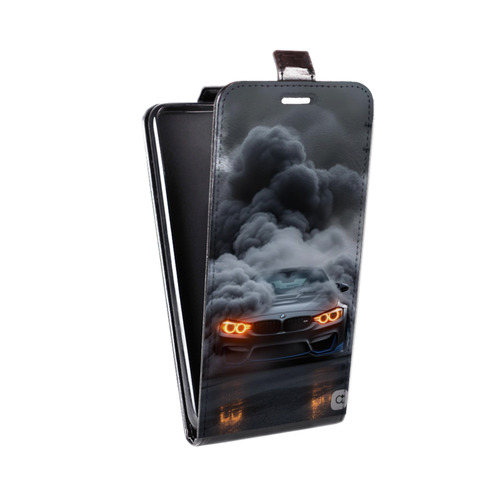 Дизайнерский вертикальный чехол-книжка для HTC Desire 12 BMW БМВ