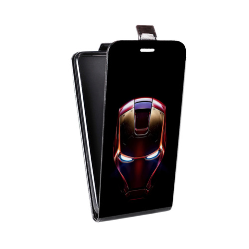 Дизайнерский вертикальный чехол-книжка для LG G4 Stylus IronMan Железный человек