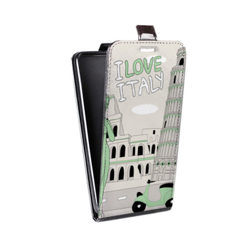 Дизайнерский вертикальный чехол-книжка для Lenovo A1000 Столичные зарисовки (на заказ)