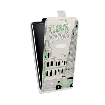Дизайнерский вертикальный чехол-книжка для Sony Xperia XA Столичные зарисовки (на заказ)