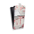 Дизайнерский вертикальный чехол-книжка для HTC 10 Столичные зарисовки