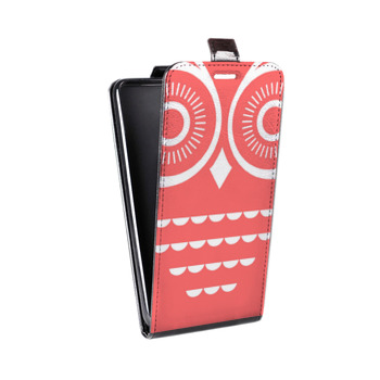 Дизайнерский вертикальный чехол-книжка для Alcatel One Touch Pop D5 Совы минимализма (на заказ)