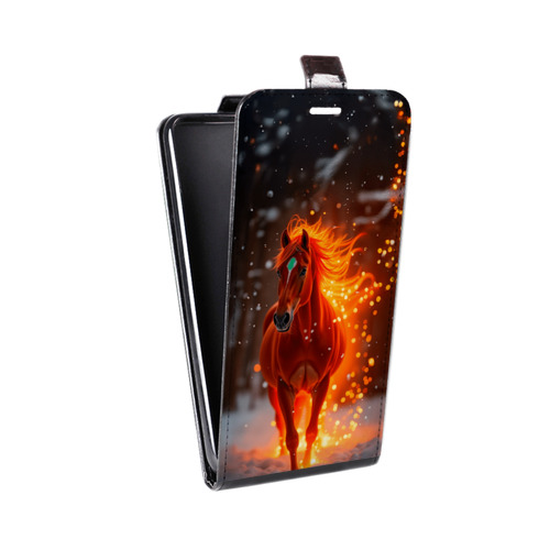 Дизайнерский вертикальный чехол-книжка для HTC Desire 601 Новый год