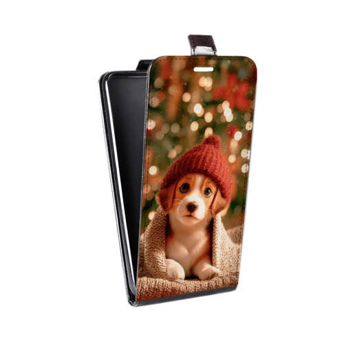 Дизайнерский вертикальный чехол-книжка для HTC Desire 601 Новый год