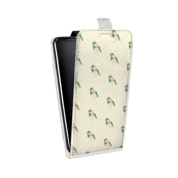 Дизайнерский вертикальный чехол-книжка для Sony Xperia E4g Пастельные узоры (на заказ)