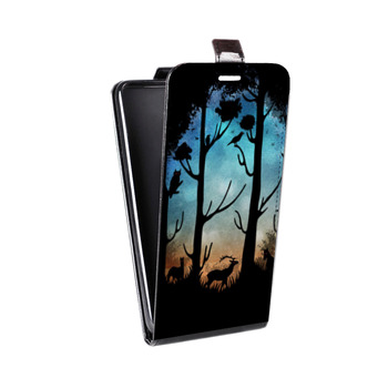 Дизайнерский вертикальный чехол-книжка для Samsung Galaxy J2 Prime Фантастические силуэты (на заказ)