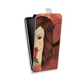 Дизайнерский вертикальный чехол-книжка для HTC Desire 601 Дьявольские красавицы
