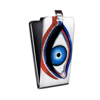 Дизайнерский вертикальный чехол-книжка для Alcatel One Touch Pop D5 Акварельные глаза (на заказ)