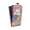Дизайнерский вертикальный чехол-книжка для Samsung Galaxy Grand Кролики милахи