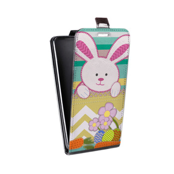 Дизайнерский вертикальный чехол-книжка для Alcatel One Touch Pop D5 Кролики милахи (на заказ)