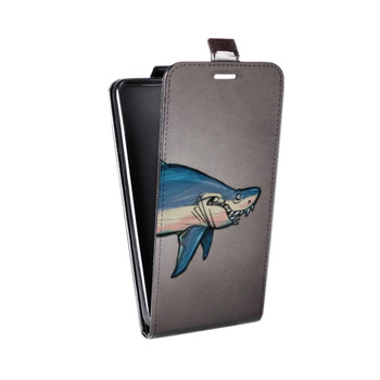 Дизайнерский вертикальный чехол-книжка для Iphone 7 Акулы (на заказ)