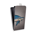 Дизайнерский вертикальный чехол-книжка для Samsung Galaxy Core Prime Акулы