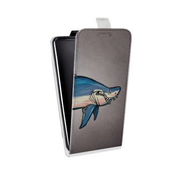 Дизайнерский вертикальный чехол-книжка для Huawei Honor View 10 Акулы (на заказ)