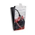 Дизайнерский вертикальный чехол-книжка для HTC Desire 601 Мода коллажа