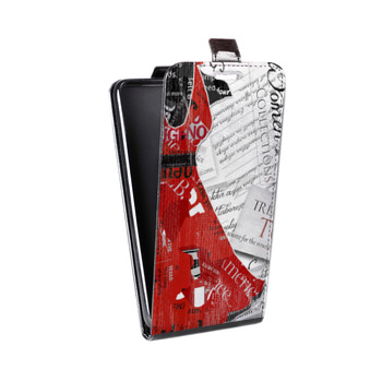 Дизайнерский вертикальный чехол-книжка для Samsung Galaxy S6 Edge Мода коллажа (на заказ)