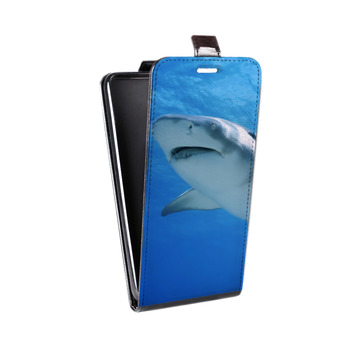 Дизайнерский вертикальный чехол-книжка для BlackBerry KEY2 Акулы (на заказ)