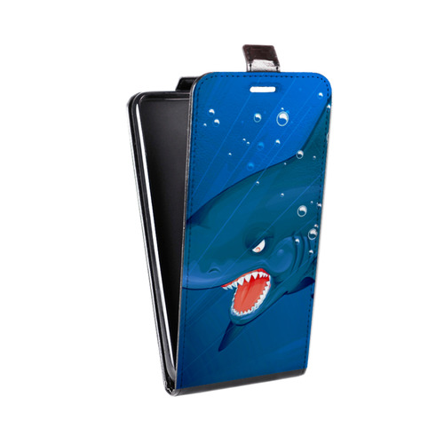 Дизайнерский вертикальный чехол-книжка для Samsung Galaxy M51 Акулы