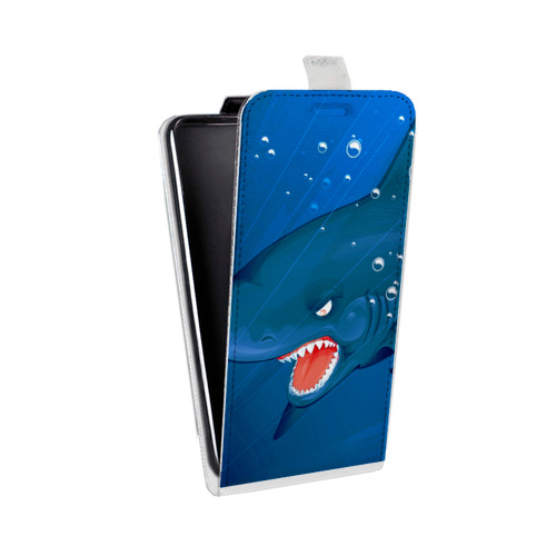 Дизайнерский вертикальный чехол-книжка для ASUS Zenfone 2 Laser 5 ZE500KL Акулы